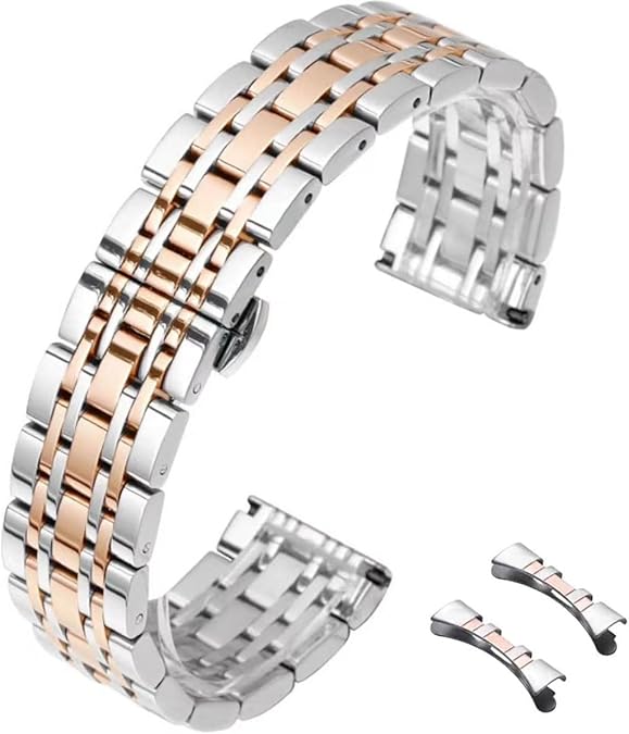 Metal Watch Band Stainless Steel Watch Strap With Weight 12mm 14mm 16mm 18mm 19mm 20mm 21mm 22mm 24mm Bracelet band Replacement Band for Men and Women