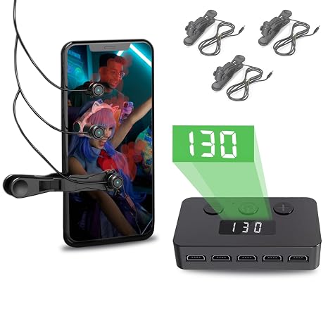 Auto Clicker for iPhone iPad, Simulated Finger Continuous Clicking, Phone Screen Device Speed Clicker for Android IOS, Adjustable Automatic Physical Tapper,Suitable for Games, Live Broadcasts(1 Second Fastest 30 Times)