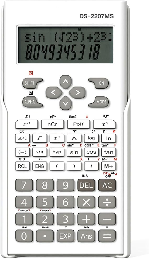 Scientific Calculator Two-Line Display l Students Function Calculators Slim and Portable for School and Business