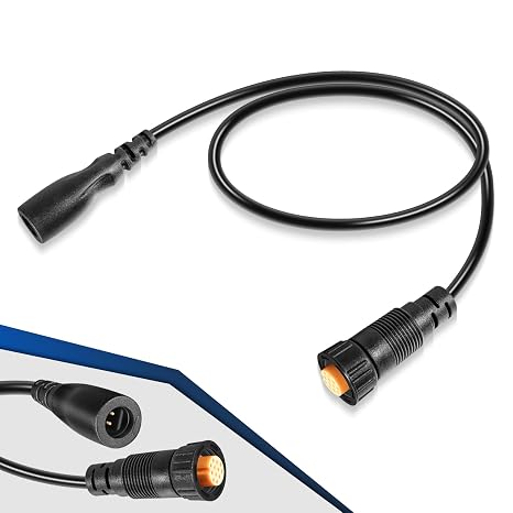 Replace for Garmin 010-12718-00 Sounder Adapter Cable, Connects 4-Pin Transducer to 12-Pin Fish Finder, for Garmin echoMAP Chirp/Plus/Ultra/UHD/UHD2 Series Fish Finders, 25-inch