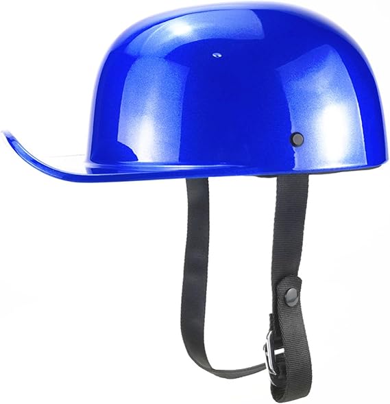 Retro Motorcycle Half Helmet Open-Face Baseball Cap Motorbike Helmets Bike Cruiser Scooter Jet-Helmet DOT Certification Vintage Skull Cap Helmet for Men Women