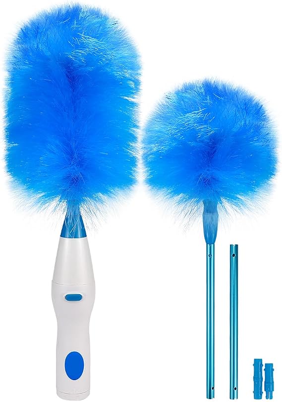Electric Duster Brush-180Electric Duster Multi-Function Automatic Electrostatic Adsorption Brush Cleaning Tool for Furniture, Window and Bookshelf