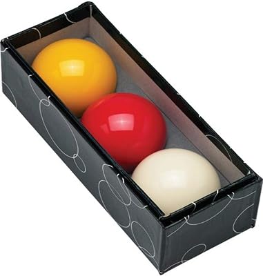 Action BBCAR CaromCarambole Set - Premium Billiards Balls - Fun Pool Game and Accessories - Regulation Size - 61.5mm