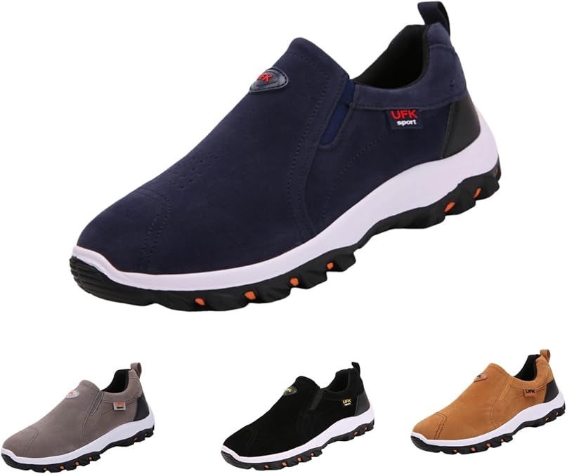 UFK Men's Orthopaedic Sports Shoes - Lightweight Breathable Non-Slip Slippers for Running &amp; Day Use