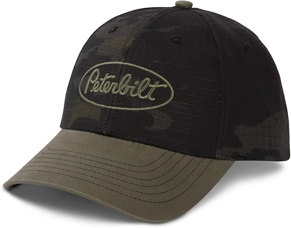 PETERBILT Trucks Black Camouflage Camo Snapback Cap/Hat