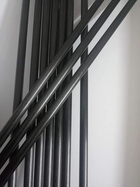 Carbon Fiber Rods 5mm for RC Airplane DIY Craft Matte Pole Carbon Fiber Rods 400mm,15.7 inch,5PCS