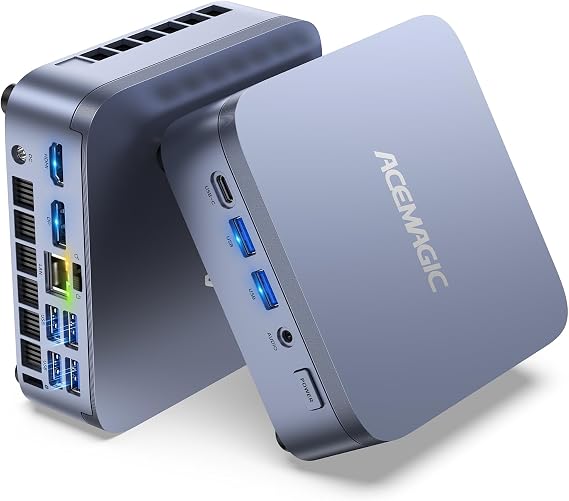 ACEMAGIC M5 Mini PC Intel Core i7-14650HX HX-Class Processor(16C/24T, 55W) 16GB RAM 1TB PCIe 4.0 SSD Mini PC Windows 11 Pro WiFi 6E, Triple 4K Mini Computer Desktop | i7 HX-Class Processor 16C/24T, 55W WiFi 6E, Triple 4K Mini Gaming Computer Desktop