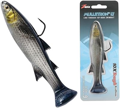 Z-Man MTLT6-03 Mulletron, LT 6 Silver Mullet
