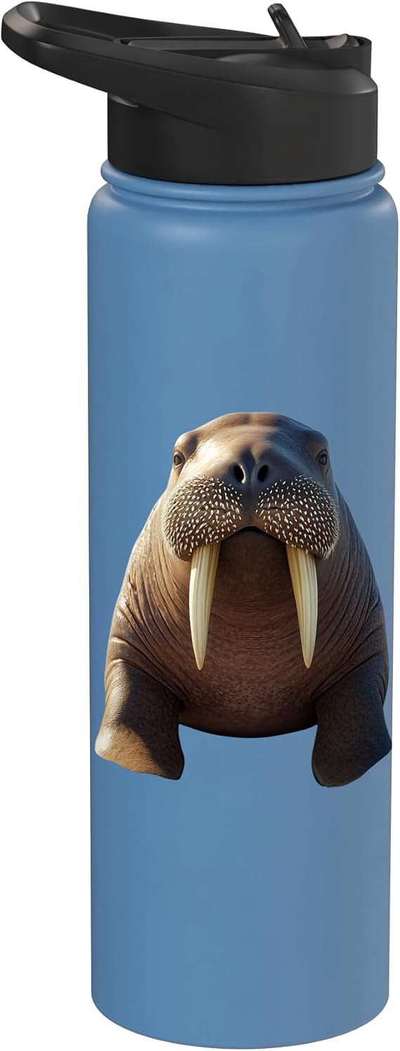 Walrus with Tusks Seal Pacific Walruses Stainless Steel Insulated Water Bottle