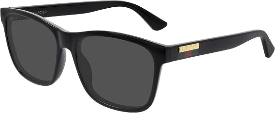 Gucci Men's Sunglasses, Black-black-grey, 57