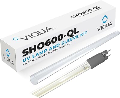 Viqua SHO600-QL UV Lamp and Quartz Sleeve Combo Kit for SPV-12 SPV-600, SP600-HO, SCSCM-600 Models