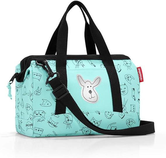 Reisenthel Allrounder xs Kids Cats and Dogs Kid's Sports Bag, 27 cm, 5 liters, Turquoise (Mint)
