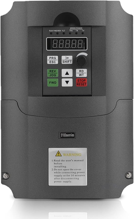 VFD Variable Frequency Drive, 7.5kW 16A Single Phase 220VAC Input to 3 Phase 380VAC Output, VFD Speed Controller VFD Inverter