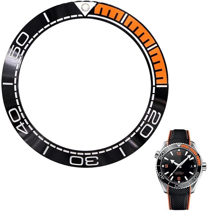 Ceramic Bezel Insert for Omega Seamaster Planet Ocean 600m Case Size 43.5mm