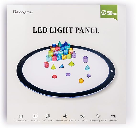 Round LED Light Panel for Preschool and Classroom