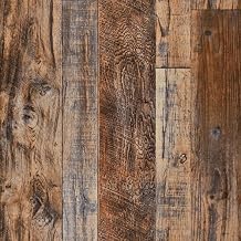 WENMER 23.6" x 394" Brown Wood Peel and Stick Wallpaper Shiplap Self Adhesive Wall Paper Wood Plank Wallpaper for Cabinet Countertop Shelf Drawer Wall Door