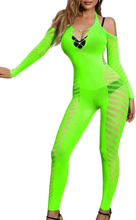 Kaei&Shi Mesh Jumpsuit For Women Sexy Club,Rhinestone Deep V One Piece Birthday Jumpsuits,Poster Bottle Girl Outfit Going Out