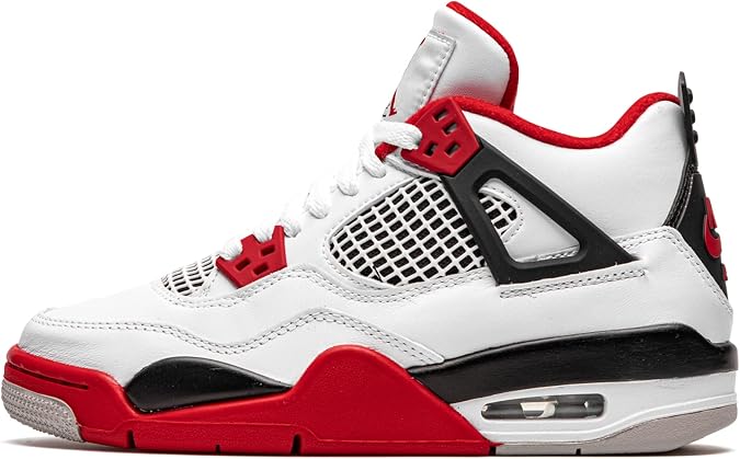 Jordan Youth Air 4 Retro GS 408452 160 Fire Red - Size 6.5Y