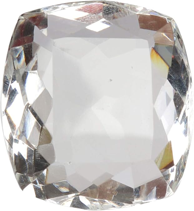 REAL-GEMS Loose Gemstones For Jewelry Making 63.70 Carat White Topaz Cushion Shaped Loose Gemstone Necklace For Women And Men