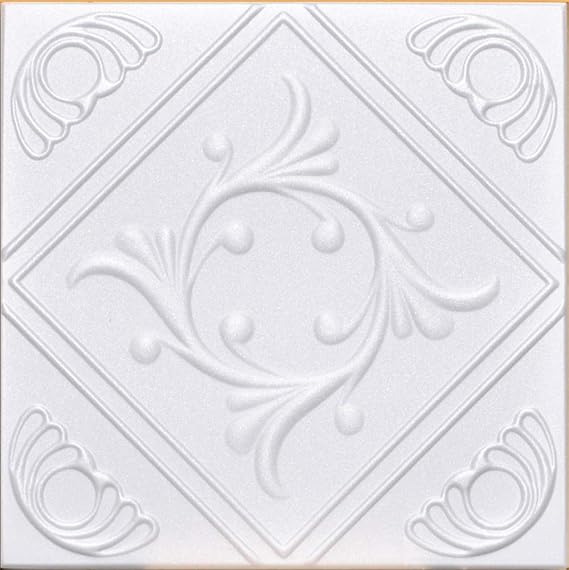40pc Box of R 02 Styrofoam Direct Glue Up Ceiling Tile (20x20)