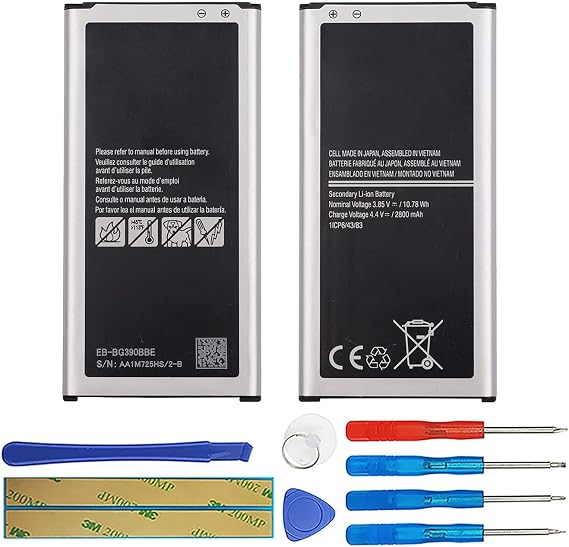 Duotipa EB-BG390BBE Battery Compatible with Samsung Galaxy Xcover 4 SM-G390F with Repair Tool Kit