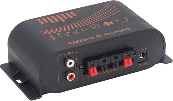 AK170 Audio Power Amplifier, DC 12V 2 X 20W 2 Channel HiFi Power Amplifier, for DVD, CD, Set Top Box, MP3, TV, Computer, Phone