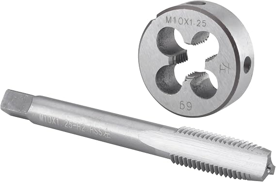 Burkit M10 X 1.25 Tap and Die Set Left Hand