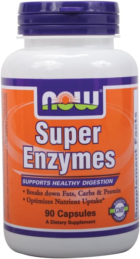 Now Foods Super Enzymes - 90 Capsules 4 Pack