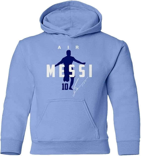 Argentina Football Air Messi 2022 World Soccer Fans Youth Hooded Sweatshirt