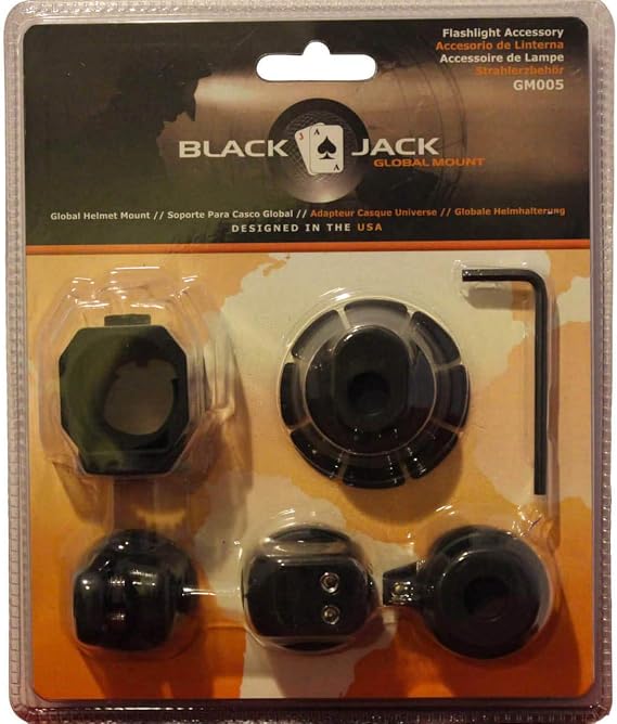 Blackjack Global Mount Firefighter Helmet Flashlight Holder (GM005)