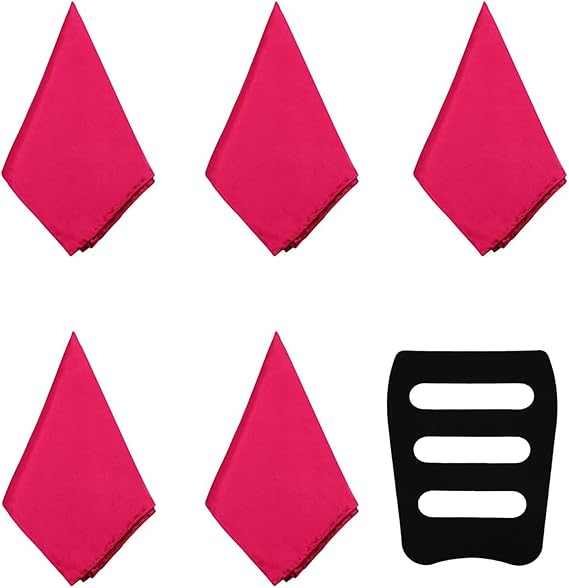Mantieqingway Mens Pocket Squares 11.81'' Polyester Silk Stain Handkerchiefs Solid Hanky for Assorted Suits,Wedding Party