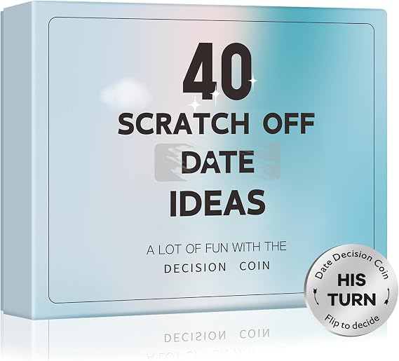 SAPGIF Couples Gifts for Him Her Boyfriend Girlfriend Stocking Stuffers | 40 Scratch Off Date Ideas Bridal Shower Gifts Christmas Anniversary Engagement Wedding Present for Men Women Couple Games