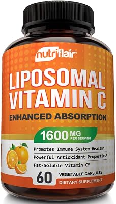 NutriFlair Liposomal Vitamin C 1600mg, 60 Capsules