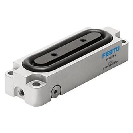 FESTO EV-20/75-5 (13291), 20X75 Clamping Area, 2-6 BAR Operating Pressure, 5 MM Stroke, Clamping Module, DIE-CAST Aluminum HOUSING, M5 Pneumatic Connection, Series EV, Single-Acting