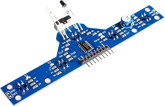 Multiple Sensorings Line Follower Module for Robotics Projects with Real Time Pathes Detection