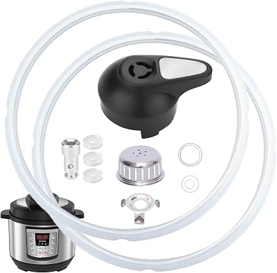 11 PCS Instant Pot Accessories for Lux 5, 6 QT, Instant Pot Replacement Parts Include Sealing Ring, Steam Release Valve, Anti-Block Shield, Valve Sealing Ring, Float Valve and Gasket