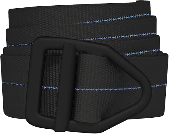 Bison Designs 38mm Wide Light Duty Belt with Black Buckle Thin Blue Line L