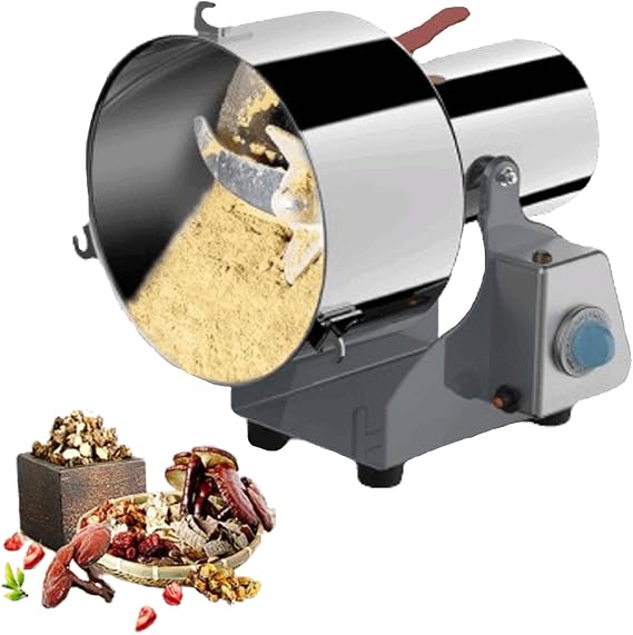 Electric Grain Grinder, Commercial Spice Grinder, Home Electric Food Nutrimill for Wheat Corn Rice Pepper Herbs Coffee Beans,1000g