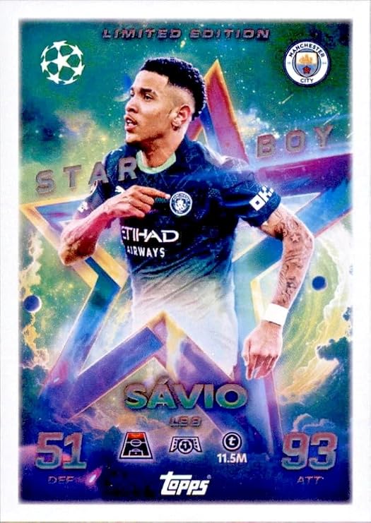Match Attax 2025 2026 Savio Starboy Limited Edition Trading Card