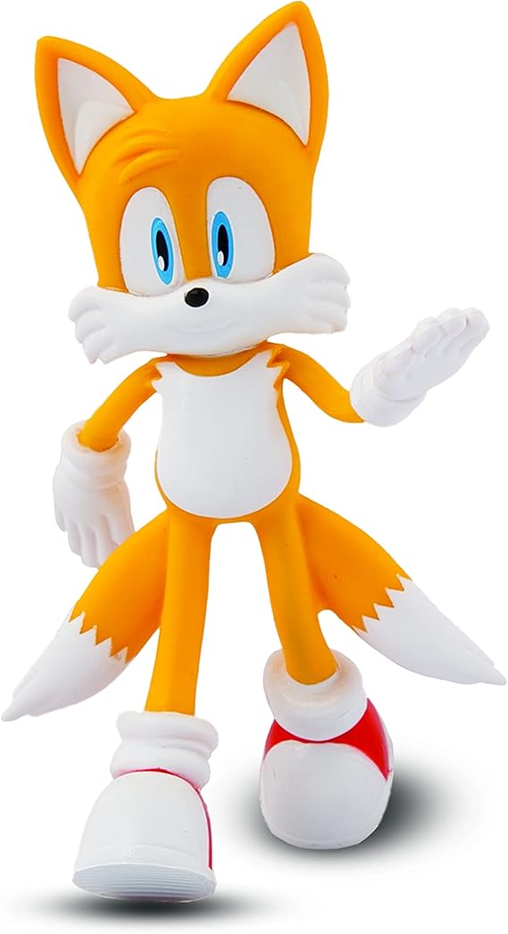 Sonic The Hedgehog Tails Figure - Flexible Poseable Action Toy for Kids Ages 3 and Up