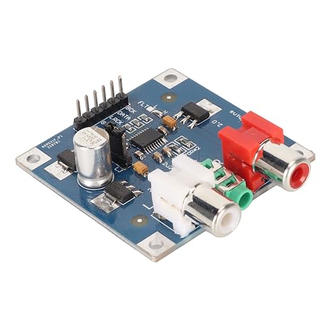 DAC Decoder Board for Power Amplifier, PCM5102 PCM5102A DAC Decoder, I2S Input 32bit 384K with 3.5 Headphone Output.