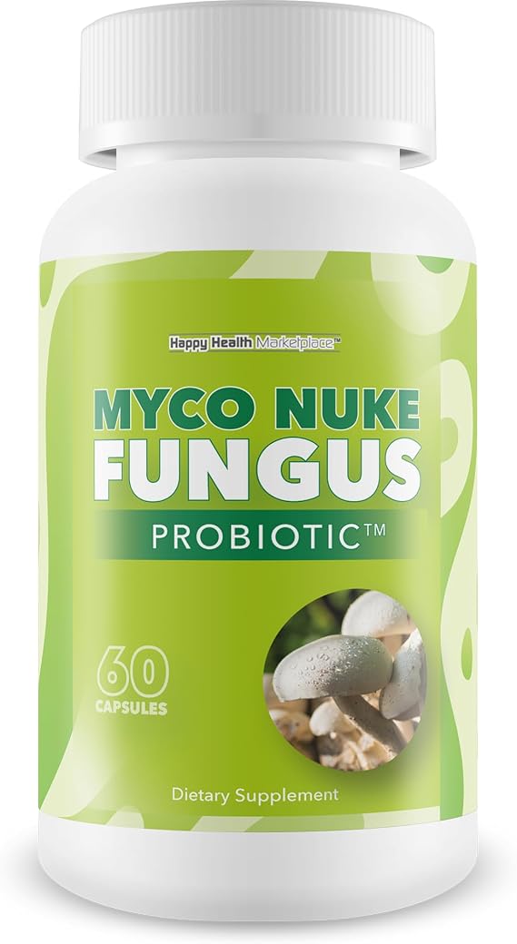 Myco Nuke Fungus Probiotic - Our Best Fungus Probiotics - Immune System Natural Nail Fungal Treatment for Toenail Support - Probiotic Myco Nuker with Vitamin D Fungal Pills - Fungi Nail