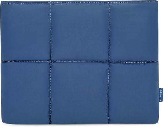 KAYOND Puffy Laptop Sleeve 15inch 16 inch, Pillow Shape Laptop Sleeve, Compatible MacBook Air 15 in M4 2025 & MacBook Pro 16 in M4 2024,Blue