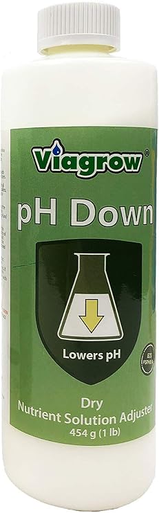Viagrow VGPDD501 Natural pH Down Adjusting Crystals, 1 LB, Green