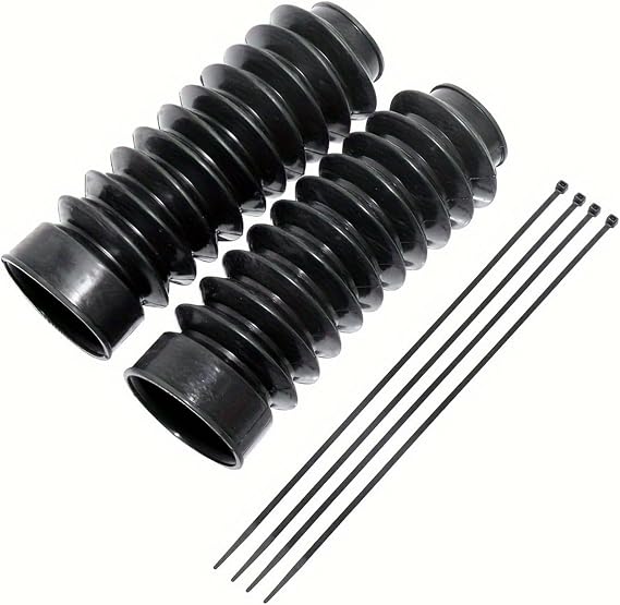 49mm Front Fork Rubber Gaiters Boots Shock Absorber Dust Cover for Harley Dyna