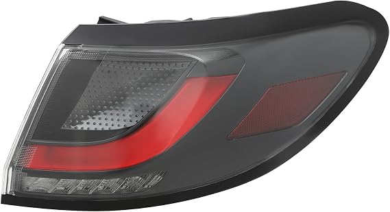 LED Tail Light Assembly for Honda HR-V 2023 2024 Right Passenger Side Outer Rear Tail Lamp Replacement Red & Clear Lens Black Housing HO2805125 335003W0A01 (Right Passenger Side)