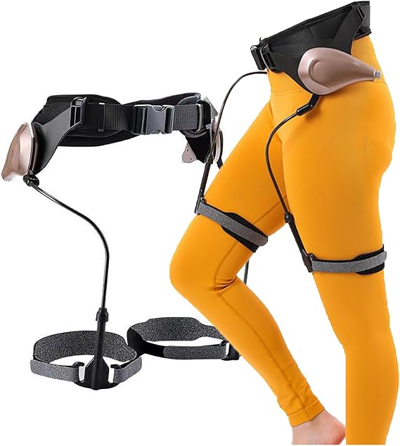 Walking Aid, Wearable Bionic Exoskeleton Power Aid, Weak/Medium/Strong Rehabilitation Walker Assisted Walking, for Assist Leg Lifts/Climbing Left+Right