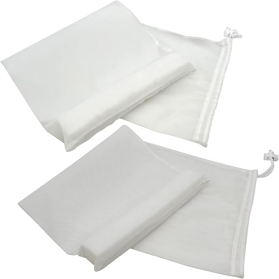 KOKIDO Replacement Filter Bags Set (Standard and Fine filter) for Handheld Pool Vacuum KOKIDO XTROVAC 410 XTROVAC 910, Standard filter - 250 microns, Fine filter - 75 microns