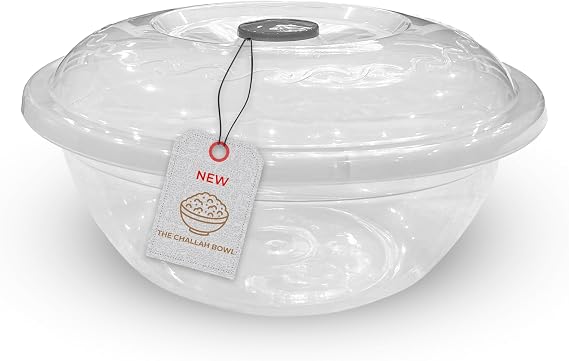The Challah Bowl with Lid - Dough Riser - Proofer - Plastic Bowl with Cover/Lid - Extra Large 10 Liters - can fit 5Lbs of flour - Non Stick - Perfect Rise Every Time - Great Challah Bakes, Gift Idea