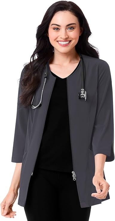 Maevn Smart Womens 3/4 Sleeve Lab Jacket